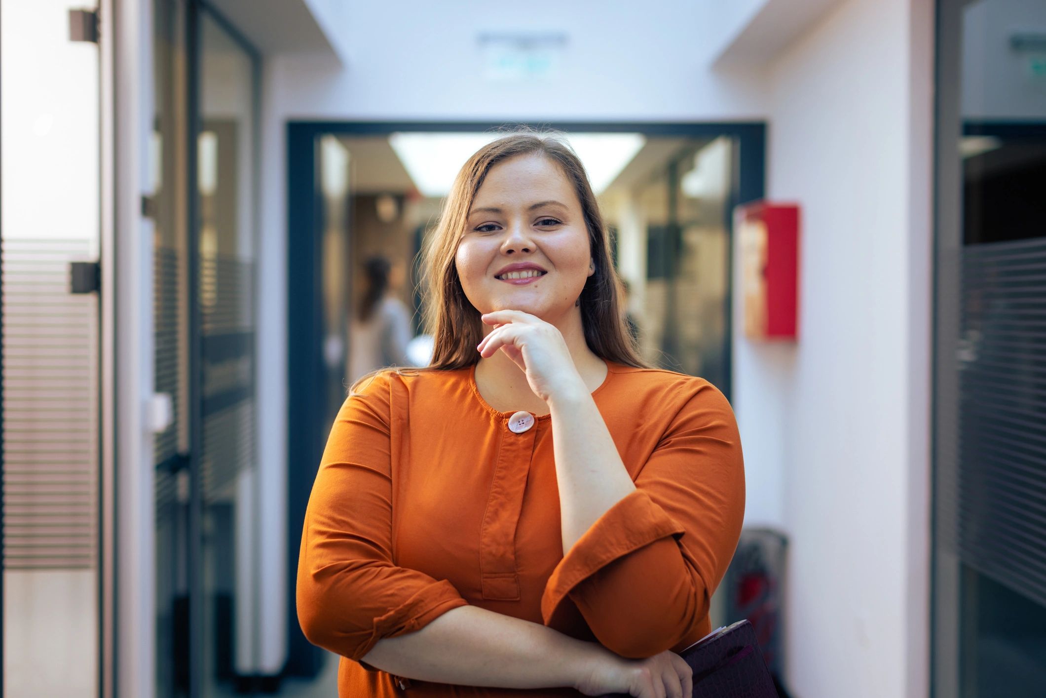 Business professional testimonial portrait